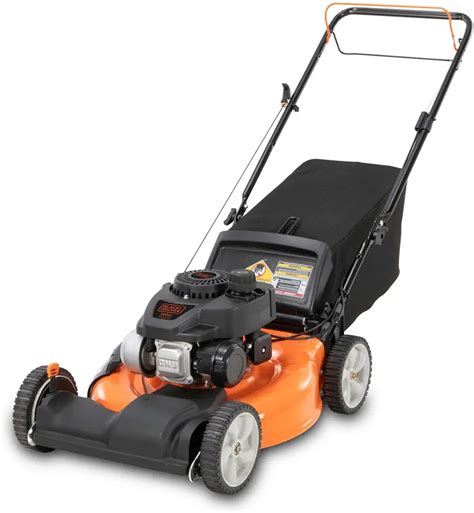black and decker gas mower